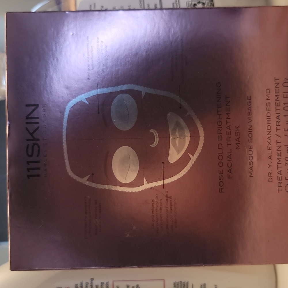 111skin 5 pack face mask. Hydrating, soothing, brightning, firming.
